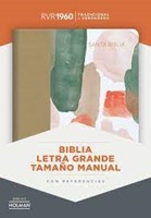RVR 1960 Biblia Tamaño Manual Letra Grande (Imitación piel, multicolor)