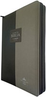RVR 1960 Biblias Letra Súper Gigante Zíper (Imit. piel, índice, alta calidad, Negro/gris)