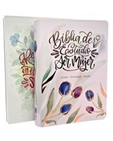 RVR 1960 Biblia de Estudio Ser Mujer Letra Grande (Imitación piel, canto rosado, Índice)