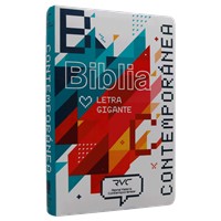 RVC Biblia Letra Gigante (Tapa Semiflexible Roja, diseño pixeleado)