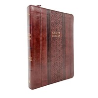 RVR 1960 Biblia Letra Grande Zíper (Simil Piel, Marrón)