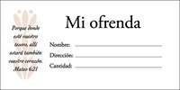Sobres de Ofrenda (100 unidades) (Papel)