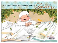 Calendario de pared - Ovejitas Amén 2026 Turquesa (Rústica)