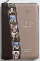 RVR 1960 Biblia para Niños Héroes Zíper (Imitación Piel)