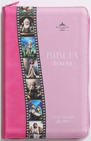 RVR 1960 Biblia para Niños Héroes Zíper (Imitación Piel)