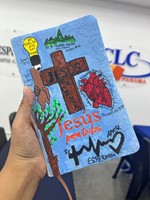 Biblia Jesús para Todos Ilustrada por Reynel López (Imitación de cuero, color marfil)