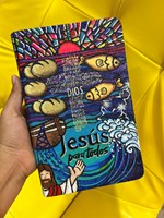 Biblia Jesús para Todos Ilustrada por Yanely Espinoza (Imitación de cuero, color marfil)