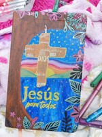 Biblia Jesús para Todos Ilustrada por Sayi González (Imitación de cuero, color marfil)
