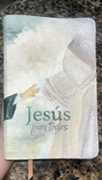 Biblia Jesús para Todos Ilustrada por Kristel Montero (Imitación de cuero, color marfil)