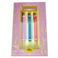 Pack 3 Bolígrafos de Lujo Mujer extraordinaria (Metal)