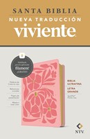 NTV Biblia Ultrafina Letra Grande (Simi Piel, Flores Rosa)