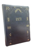 RVR 1960 Biblia Letra Gigante, Zíper (Símil, Índice, Zíper, Azul marino)