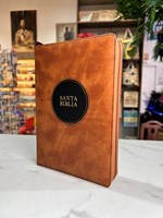 RVR 1960 Biblia Letra Gigante Zíper (Símil, Índice, Zíper, Marrón)