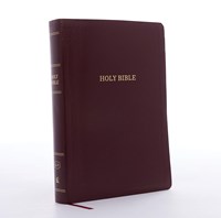 KJV Super Giant Print Reference Bible (Burgundy Leather-look)