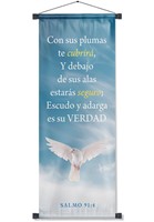 Pergamino: Con Sus Plumas Te Cubrirá (Lona)