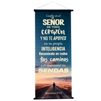 Pergamino: Confía en el Señor de todo Corazón (Lona)