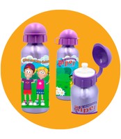 Biper y sus Amigos | Botella de Aluminio para Niños (Aluminio)