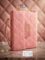 RVR 1960 Biblia Deluxe Cartera con Broche (Imitación Piel, Rosa)