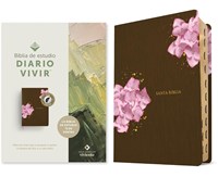 NTV Biblia de Estudio Diario Vivir Flores (Imitación Piel)