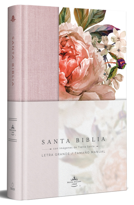 RVR 1960 Biblia Letra Grande Flores Rosa