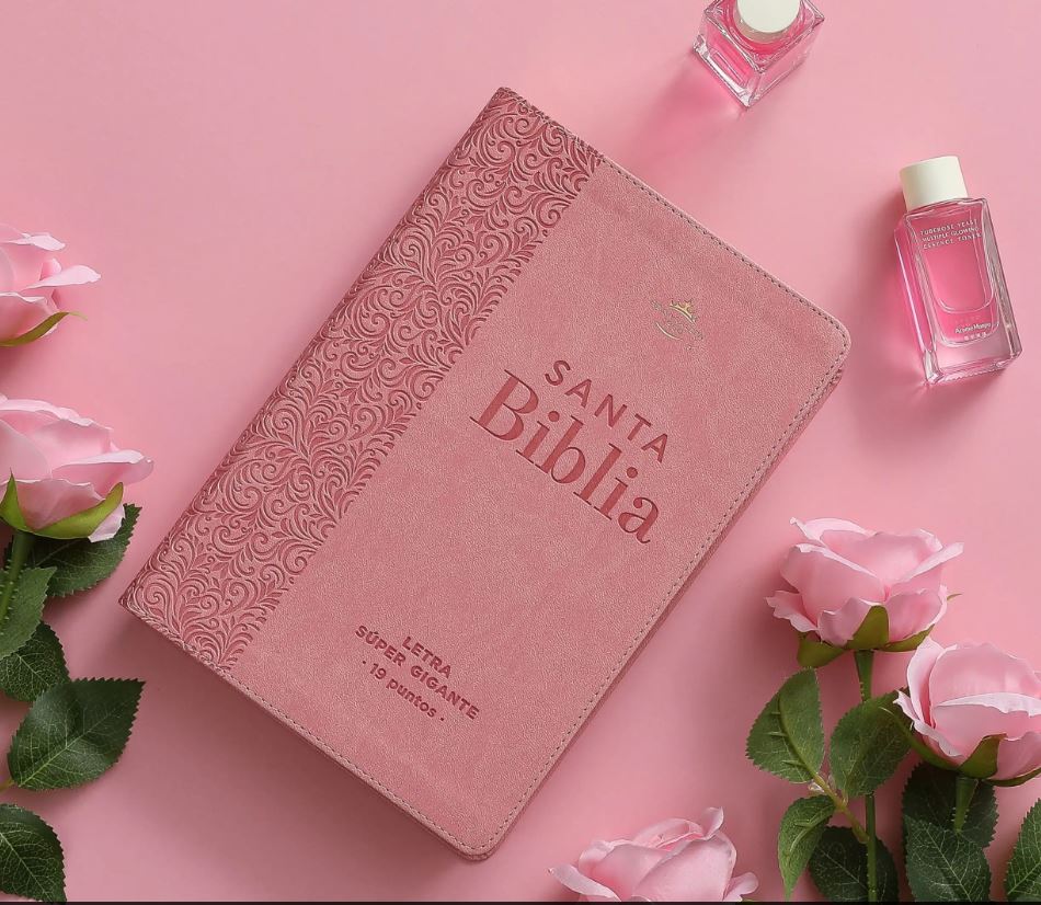 RVR 1960 Biblia Abba Letra Súper Gigante Floral