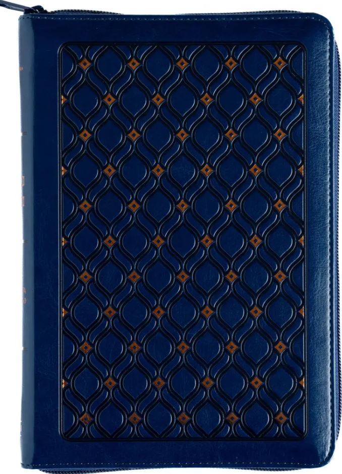 Biblia RVR60/ Manual L.G/ Azul Marino Imitacion/ Cierre Indice