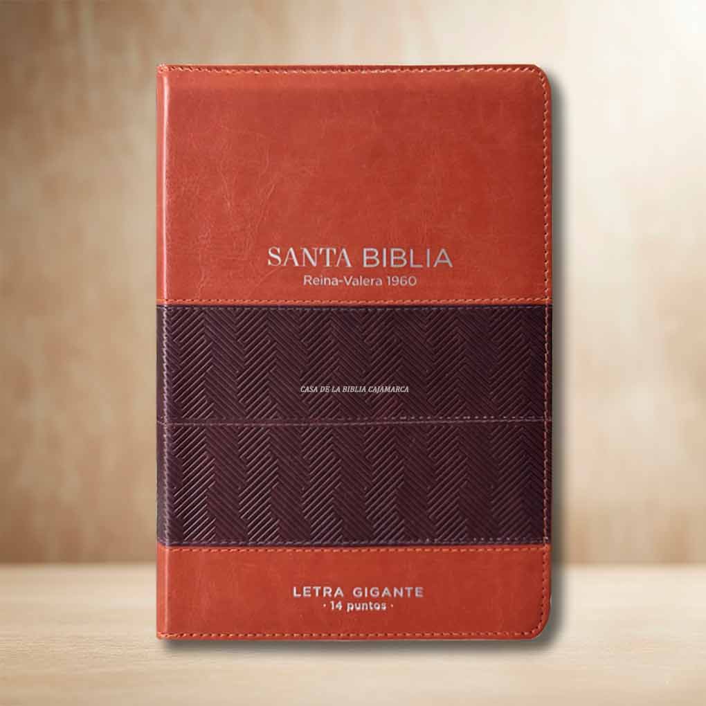 RVR 1960 Biblia Letra Gigante Duo Tono Marrón