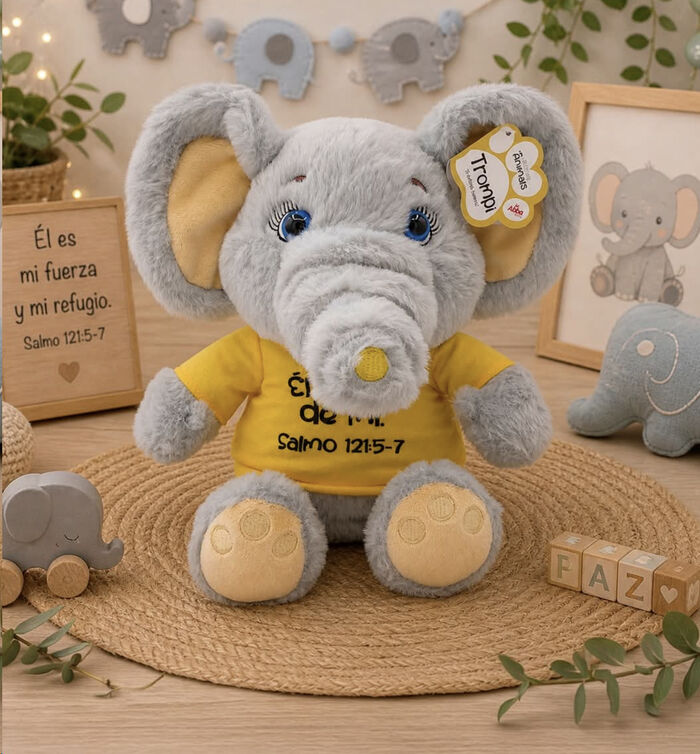 Trompi Muñeco de Peluche Abba - Elefante